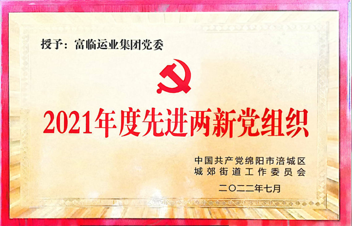 喜讯！中共四川龙8集团党委荣获“先进两新党组织”荣誉称号